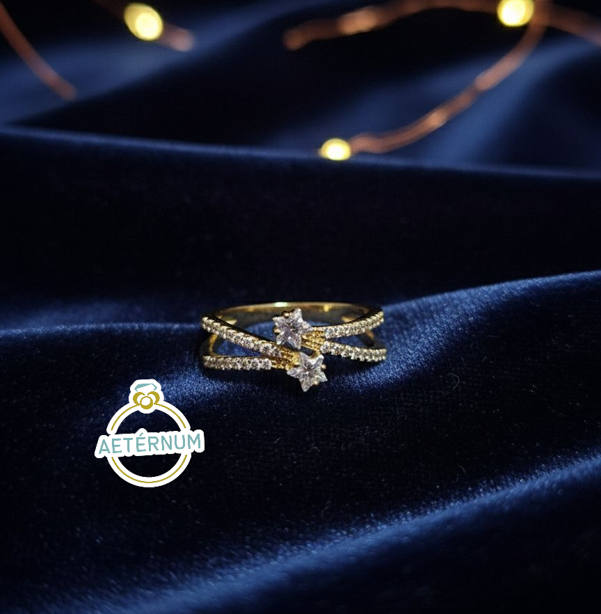 Anillo Llegando a las Estrellas ✨| Baño de oro