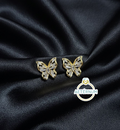 Aretes de Mariposa 🦋| Baño de oro