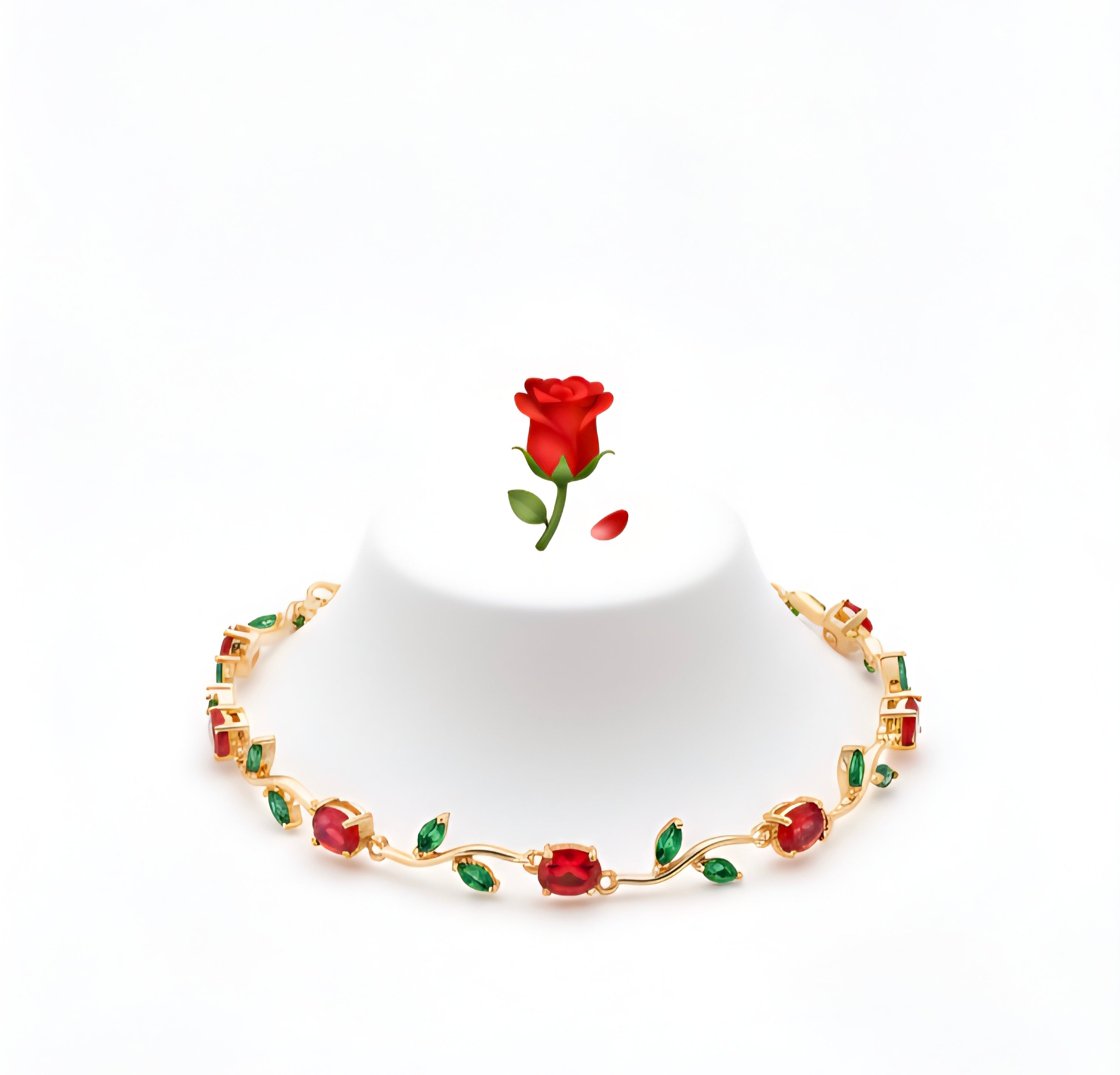 Collar de Rosa 🌹| Baño de oro