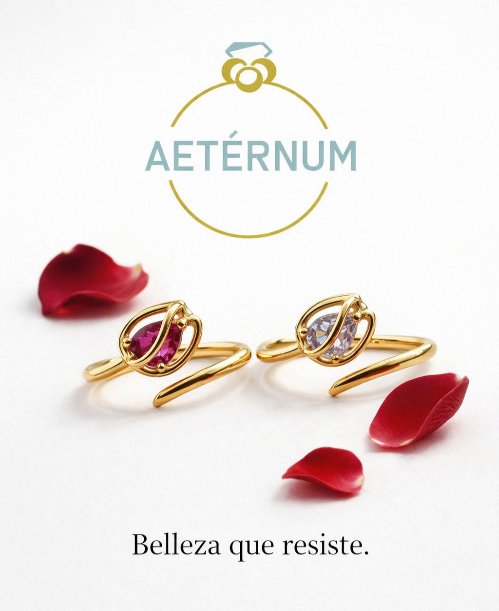 Anillo Ajustable Tulipán 🌷| Baño de oro