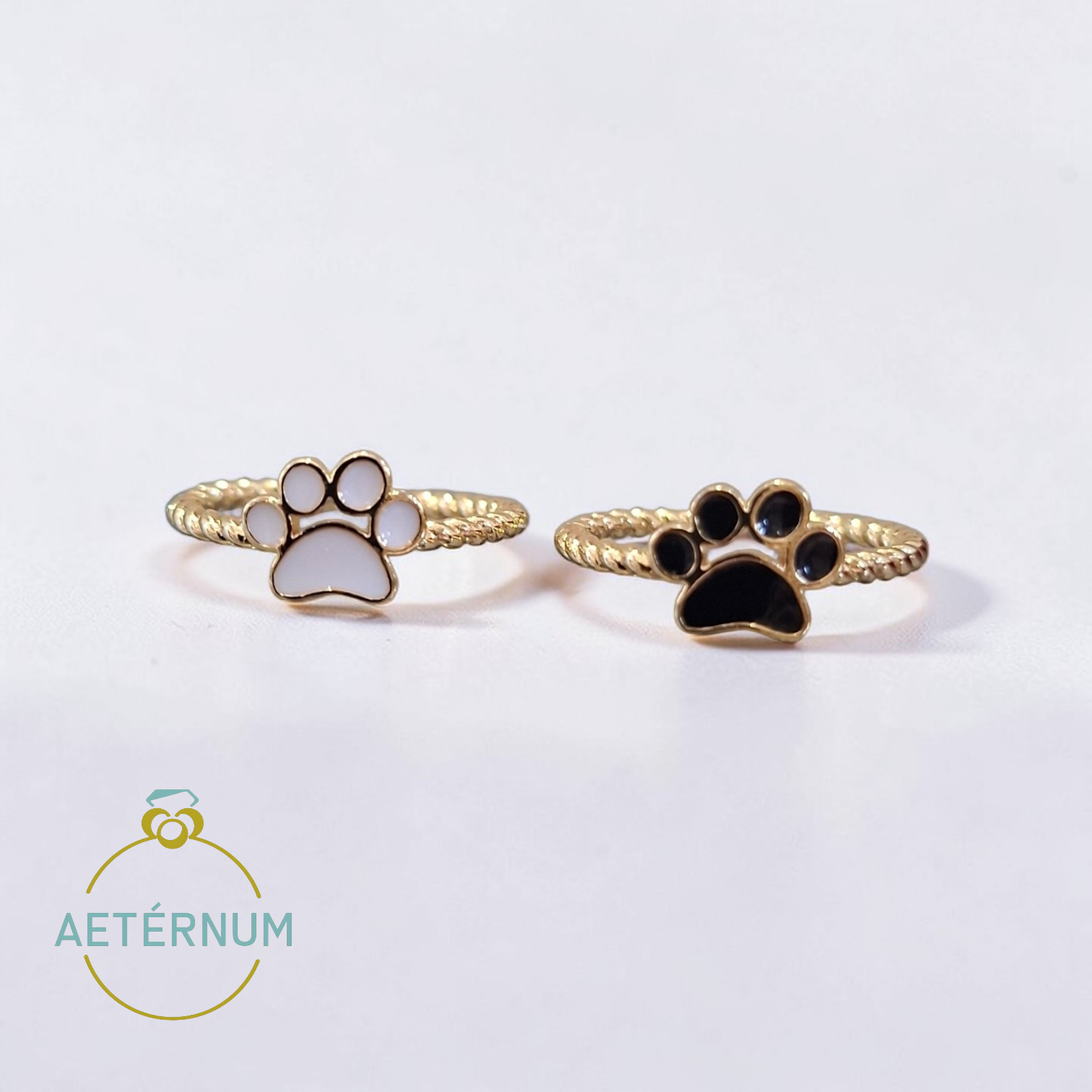 Anillo de huellita de perro