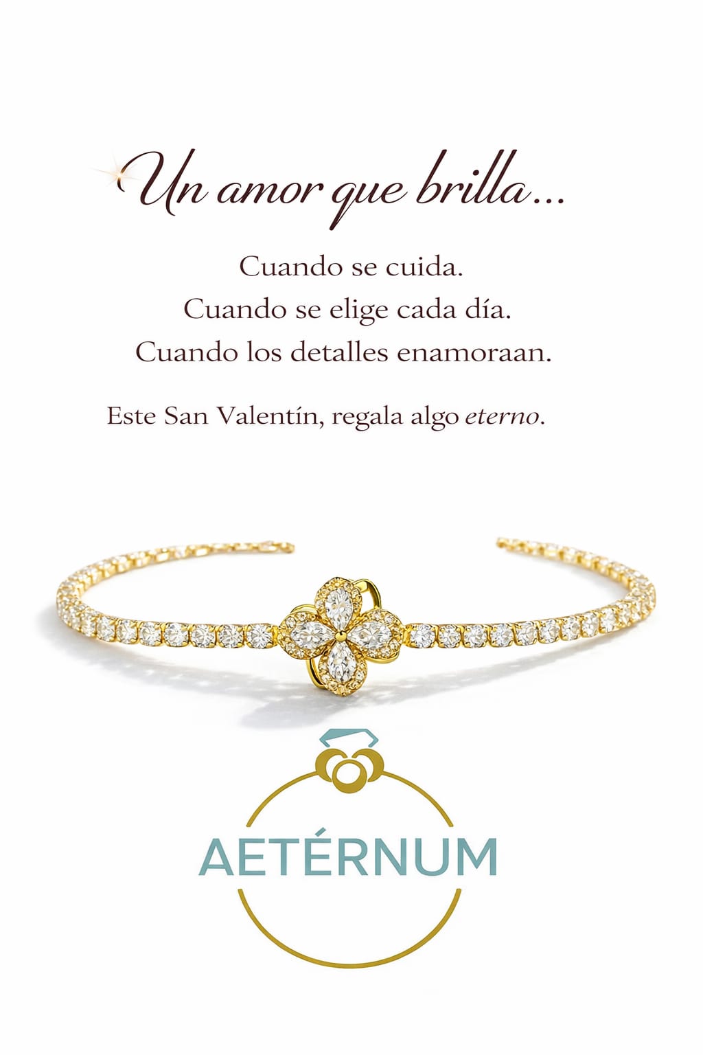 Pulsera de Flor 🌸| Baño de oro