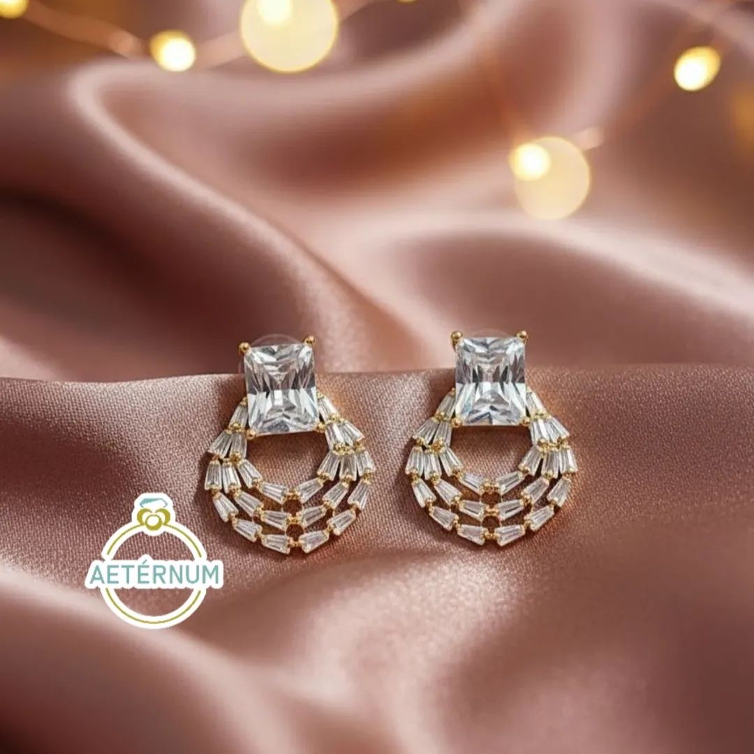 Aretes Baño de Oro