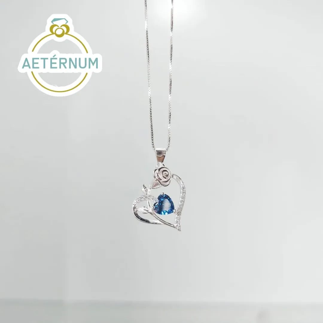 Collar de rosa| Plata 925